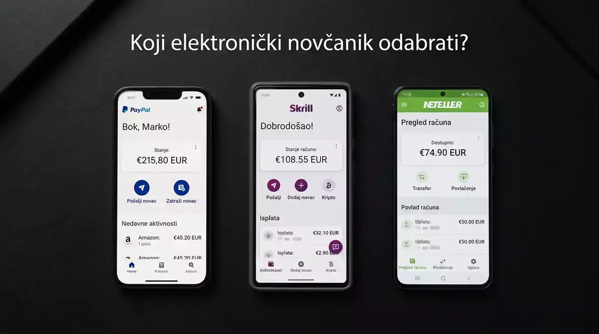 Usporedba PayPala, Skrilla i Netellera za online klađenje